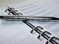 Terminkalender mit Stift