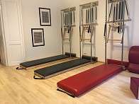Pilates Studio view with mats